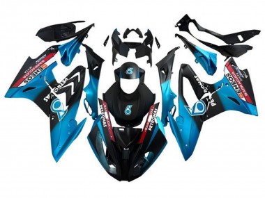 Cheap 2017-2018 BMW S1000RR Motorcycle Fairings - Blue Red Matte Black Petronas