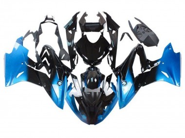 Cheap 2017-2018 BMW S1000RR Motorcycle Fairings - Blue Glossy Black Fade