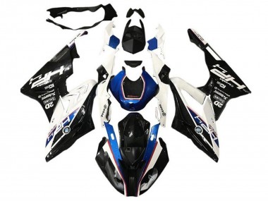 Cheap 2017-2018 BMW S1000RR Motorcycle Fairings - White Blue Glossy Black HP