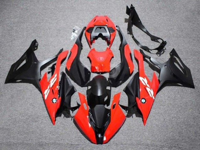 2019-2022 BMW S1000RR Motorcycle Fairing - Red White Matte Black