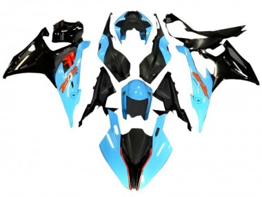 Cheap 2019-2022 BMW S1000RR Motorcycle Fairings - Light Blue Black Red