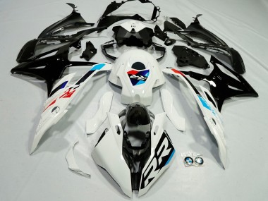 Cheap 2023-2024 BMW S1000RR Motorcycle Fairings - White Light Blue Red Glossy Black