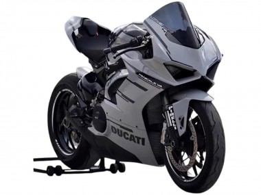 Cheap 2018-2019 Ducati Panigale V4 V4S Motorcycle Fairings - Grey Black