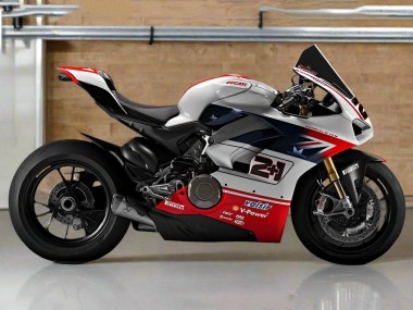 Cheap 2018-2019 Ducati Panigale V4 V4S Motorcycle Fairings - Silver Red Black