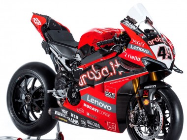 Cheap 2018-2019 Ducati Panigale V4 V4S Motorcycle Fairings - Red Black White Aruba