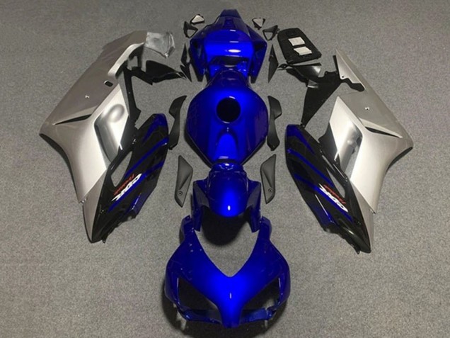 2004-2005 Honda CBR1000RR Motorcycle Fairings - Silver Dark Blue
