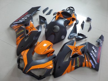 Cheap 2004-2005 Honda CBR1000RR Motorcycle Fairings - Orange Matte Black Rockstar