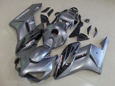 Cheap 2004-2005 Honda CBR1000RR Motorcycle Fairings - Silver Glossy Black Stripe