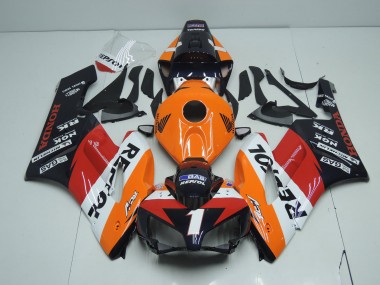 Cheap 2004-2005 Honda CBR1000RR Motorcycle Fairings - Orange White Red Glossy Black Repsol RCV 1