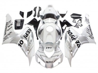Cheap 2006-2007 Honda CBR1000RR Motorcycle Fairings - White Silver Black Repsol