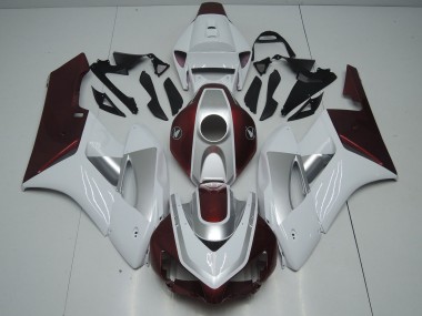 Cheap 2006-2007 Honda CBR1000RR Motorcycle Fairings - White Silver Glossy Black
