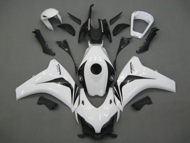 Cheap 2008-2011 Honda CBR1000RR Motorcycle Fairing - White Glossy Black