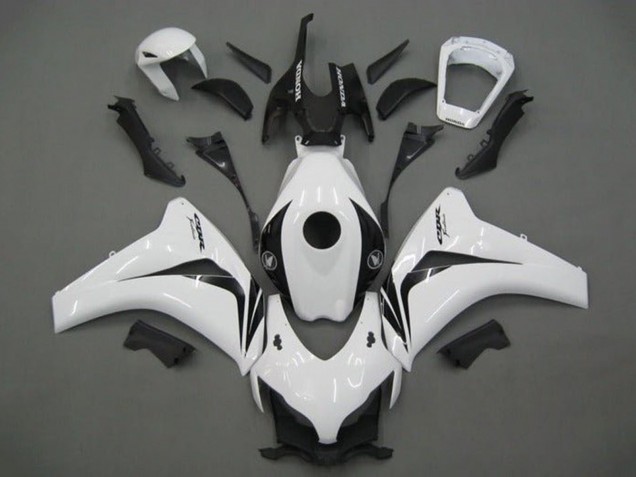 2008-2011 Honda CBR1000RR Motorcycle Fairing - White Glossy Black