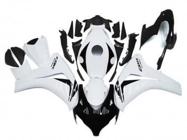 Cheap 2008-2011 Honda CBR1000RR Motorcycle Fairings - White Glossy Black