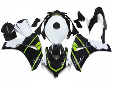 Cheap 2008-2011 Honda CBR1000RR Motorcycle Fairings - White Green Glossy Black