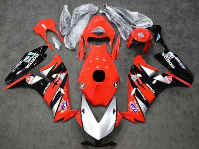 2012-2016 Honda CBR1000RR Motorcycle Fairings - Red Silver Glossy Black