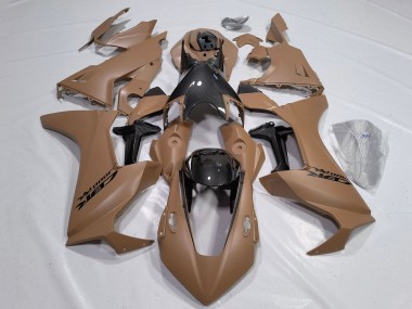 Cheap 2017-2023 Honda CBR1000RR Motorcycle Fairings - Brown Black Faux Carbon Fiber
