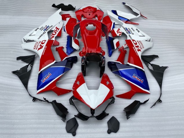 2017-2023 Honda CBR1000RR Motorcycle Fairings - White Red Blue HRC