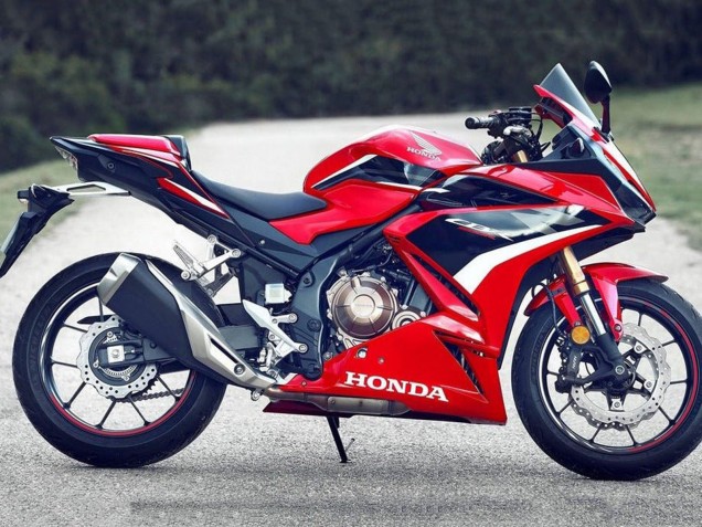 2019-2021 Honda CBR500R Motorcycle Fairings - Red White Glossy Black OEM Style