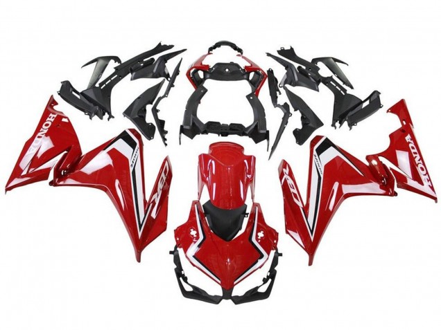 2019-2021 Honda CBR500R Motorcycle Fairings - Red White Black