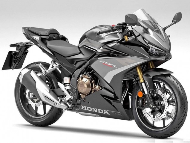 2019-2021 Honda CBR500R Motorcycle Fairings - Silver Matte Black