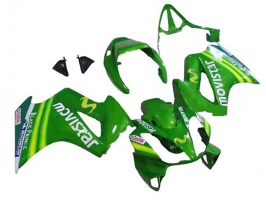 Cheap 2002-2013 Honda VFR 800 Motorcycle Fairings - Green MoviStar Castrol