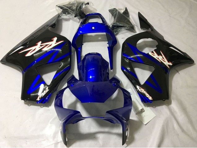 2002-2003 Honda CBR900RR 954 Motorcycle Fairings - Blue Glossy Black