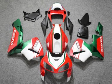 Cheap 2005-2006 Honda CBR600RR Motorcycle Fairings - Matte Red White Green