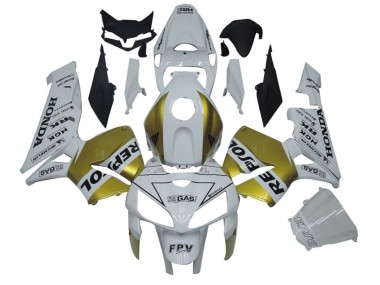 Cheap 2005-2006 Honda CBR600RR Motorcycle Fairings - White Gold Repsol