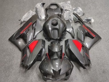 Cheap 2013-2023 Honda CBR600RR Motorcycle Fairings - Faux Carbon Fiber Red