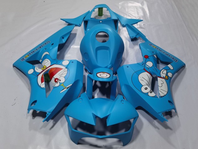 2013-2023 Honda CBR600RR Motorcycle Fairings - Light Blue Doraemon