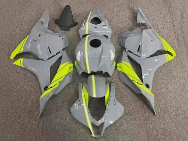 Cheap 2007-2008 Honda CBR600RR Motorcycle Fairings - Nardo Grey Neon Yellow