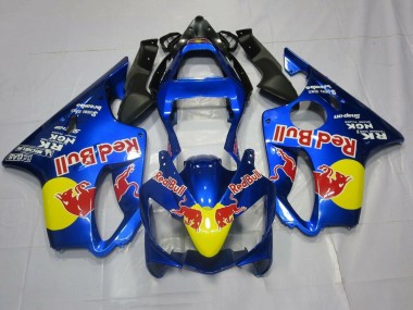 Cheap 2001-2003 Honda CBR600 F4i Motorcycle Fairings - Blue Yellow Red Bull