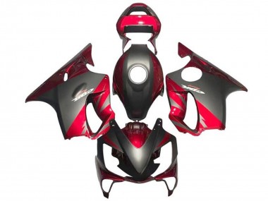 Cheap 2001-2003 Honda CBR600 F4i Motorcycle Fairings - Red Matte Black