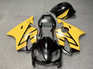 Cheap 2001-2003 Honda CBR600 F4i Motorcycle Fairings - Yellow Matte Black