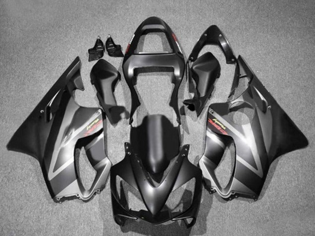 2001-2003 Honda CBR600 F4i Motorcycle Fairings - Matte Black Grey