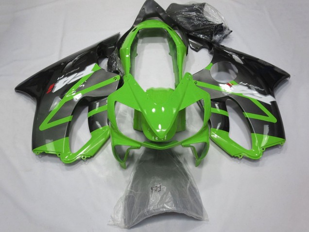 2004-2007 Honda CBR600 F4i Motorcycle Fairings - Green Grey Glossy Black