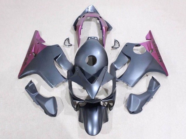 2004-2007 Honda CBR600 F4i Motorcycle Fairings - Matte Grey Light Purple