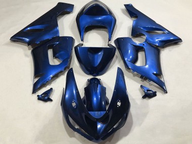 Cheap 2005-2006 Kawasaki ZX6R Motorcycle Fairings - Blue
