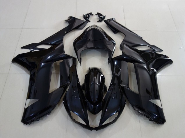 2007-2008 Kawasaki ZX6R Motorcycle Fairing - Glossy Black