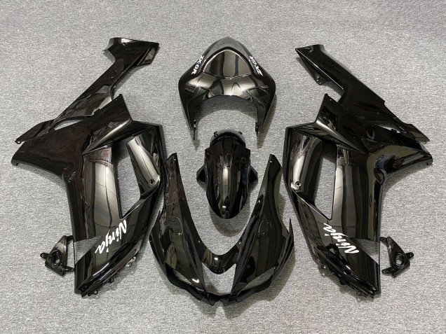 2007-2008 Kawasaki ZX6R Motorcycle Fairings - Black