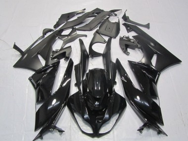 Cheap 2007-2008 Kawasaki ZX6R Motorcycle Fairings - Glossy Black Matte Black