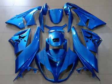 Cheap 2007-2008 Kawasaki ZX6R Motorcycle Fairings - Metallic Blue