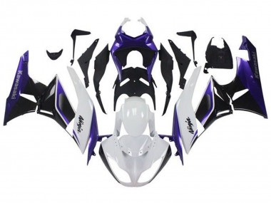 Cheap 2009-2012 Kawasaki ZX6R Motorcycle Fairings - Purple White Black
