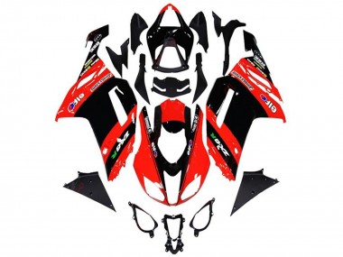 Cheap 2013-2018 Kawasaki ZX6R Motorcycle Fairings - Red Black Elf