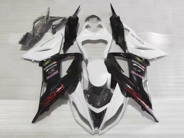 Cheap 2013-2018 Kawasaki ZX6R Motorcycle Fairings - White Black Red RSS