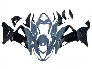 Cheap 2013-2018 Kawasaki ZX6R Motorcycle Fairings - Grey Matte Black