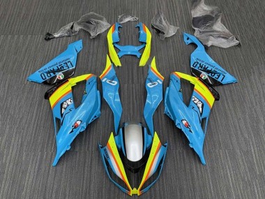 Cheap 2013-2018 Kawasaki ZX6R Motorcycle Fairings - Light Blue Yellow Orange Black Silver