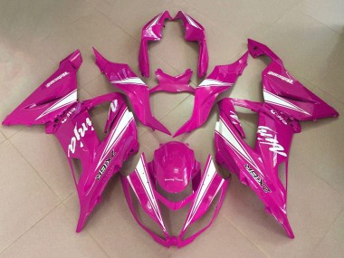 Cheap 2013-2018 Kawasaki ZX6R Motorcycle Fairings - Pink White