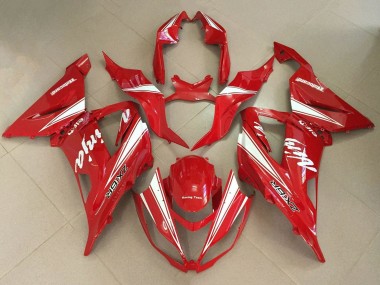Cheap 2013-2018 Kawasaki ZX6R Motorcycle Fairings - Red White